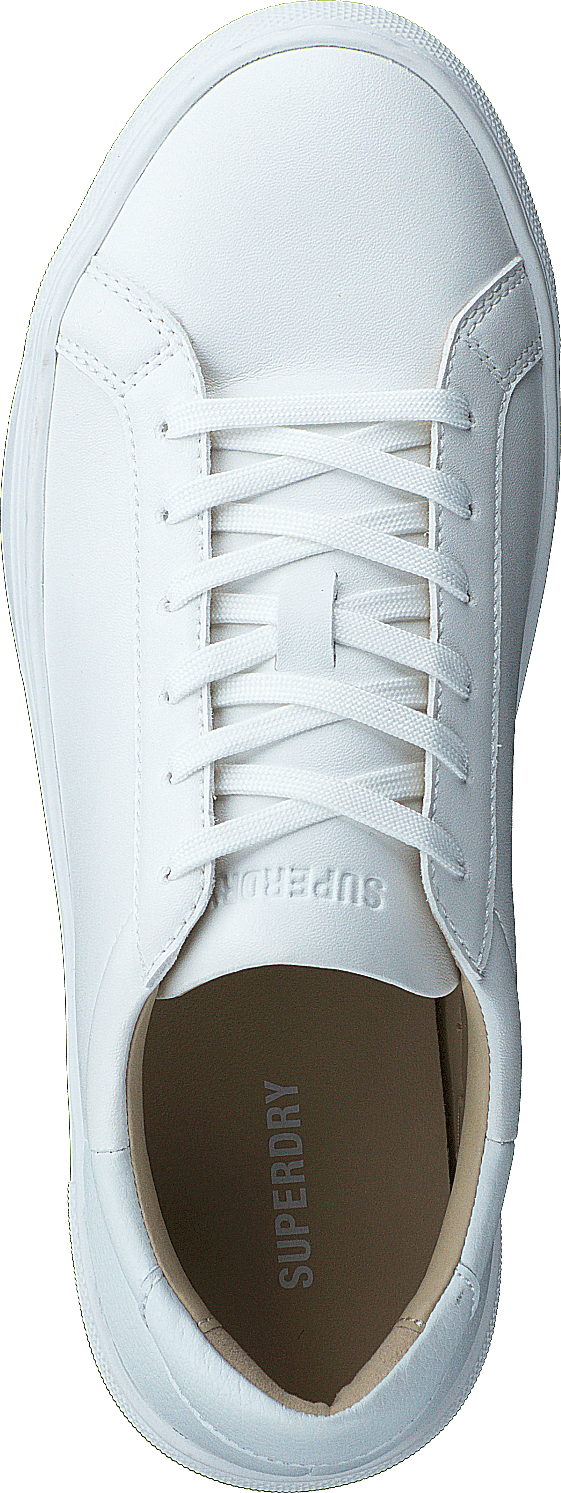 Vegan Retro Court Trainer White