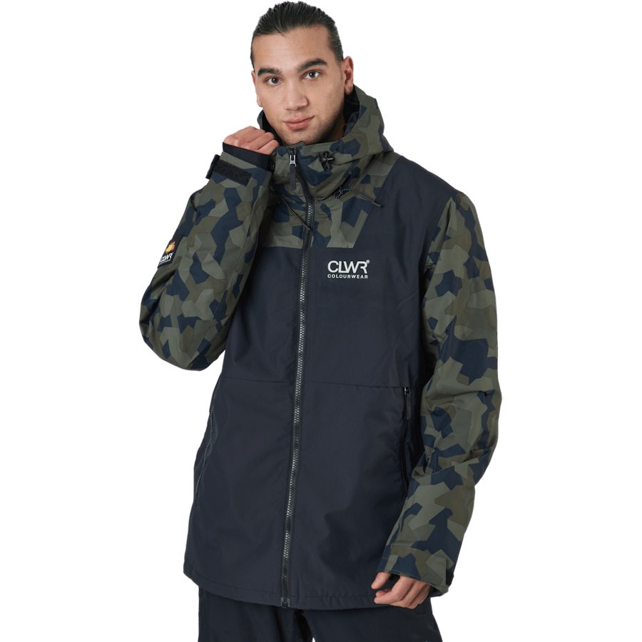 Veste Block M Camo Kaki foncé C79
