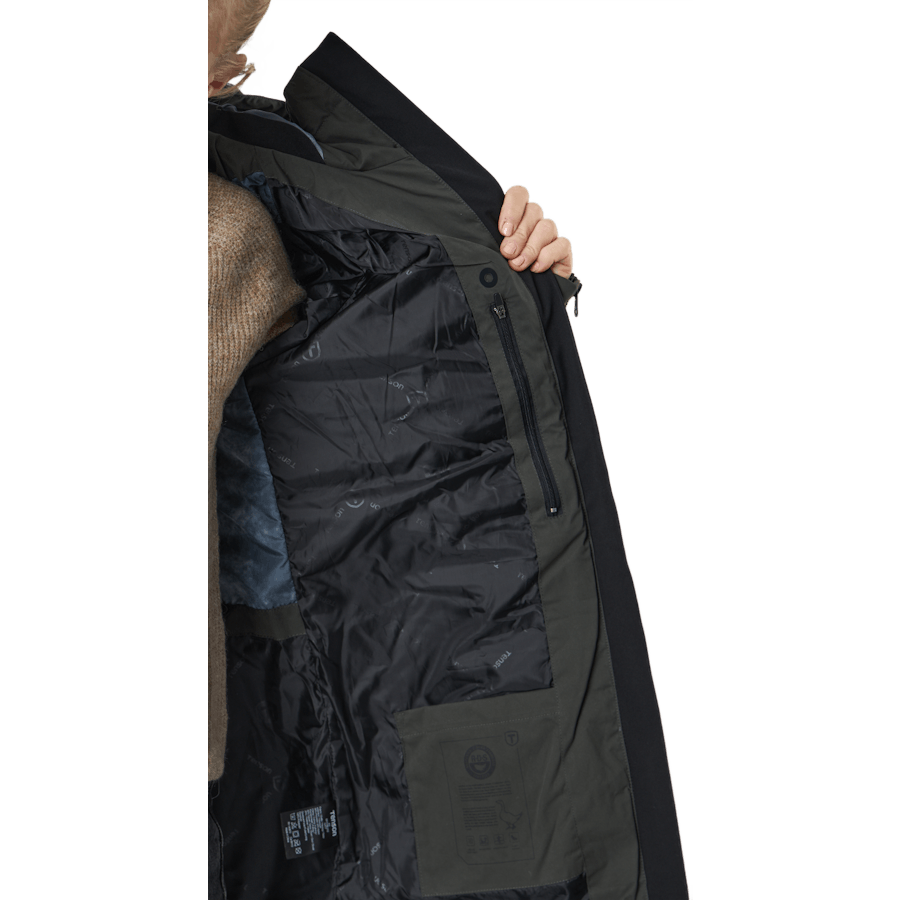Manteau en duvet Shanna W kaki foncé