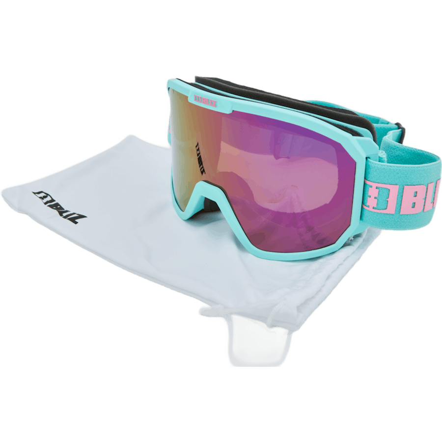 Rave Matt Mint W Pink Logo