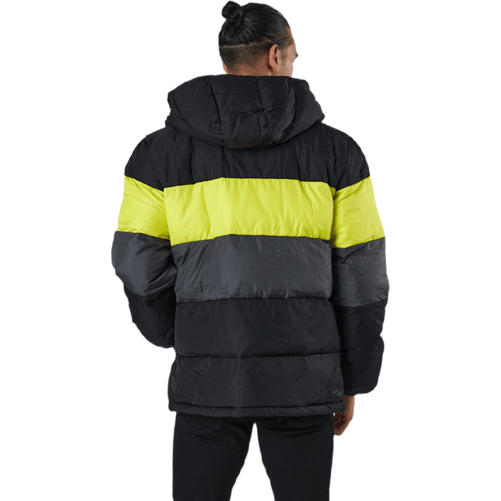 Pirro Blocked Puff Jacket Black-asphalt-sulphur Spring