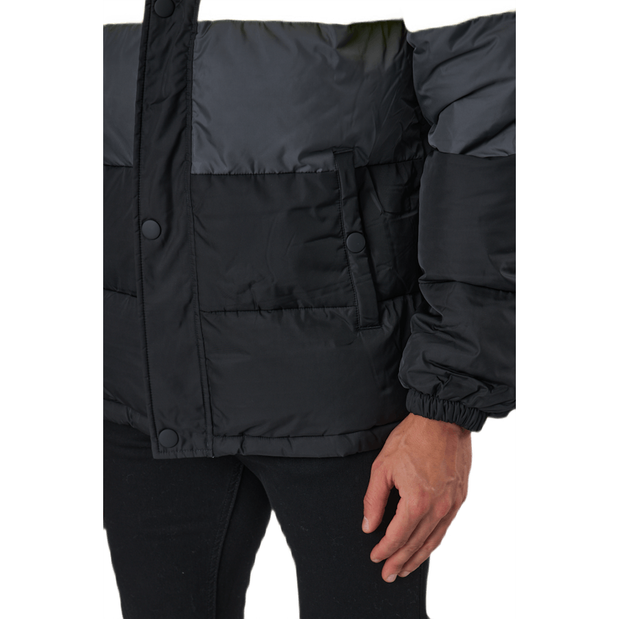 Pirro Blocked Puff Jacket Black-asphalt-sulphur Spring