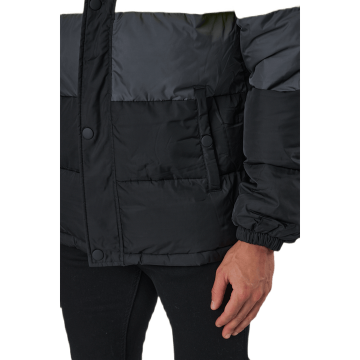 Pirro Blocked Puff Jacket Black-asphalt-sulphur Spring