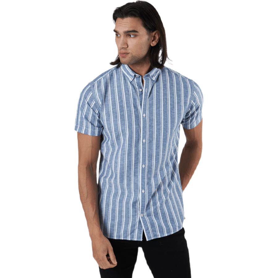 Summer Stripe Shirt S/s Blå