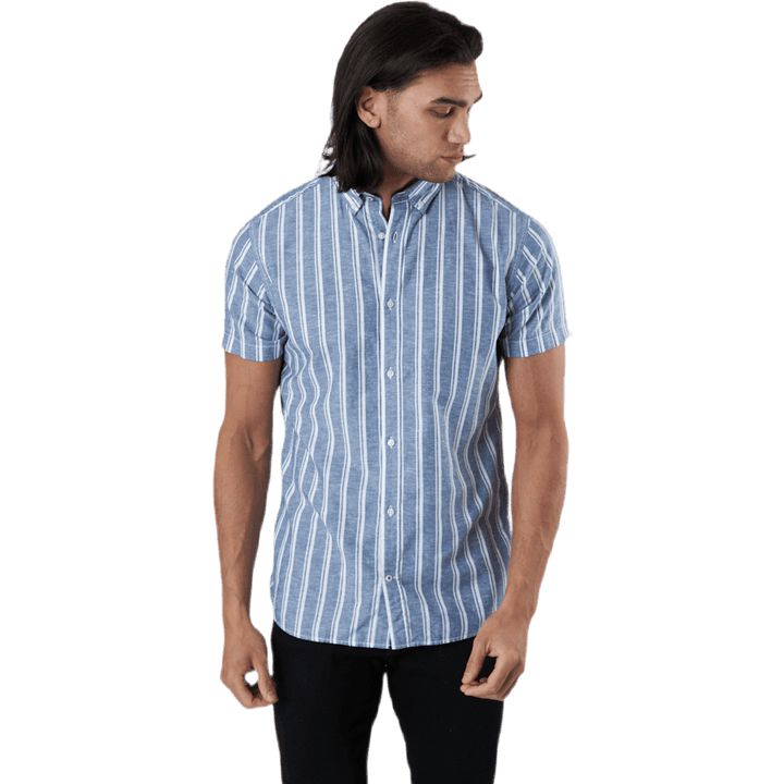 Summer Stripe Shirt S/s Blå
