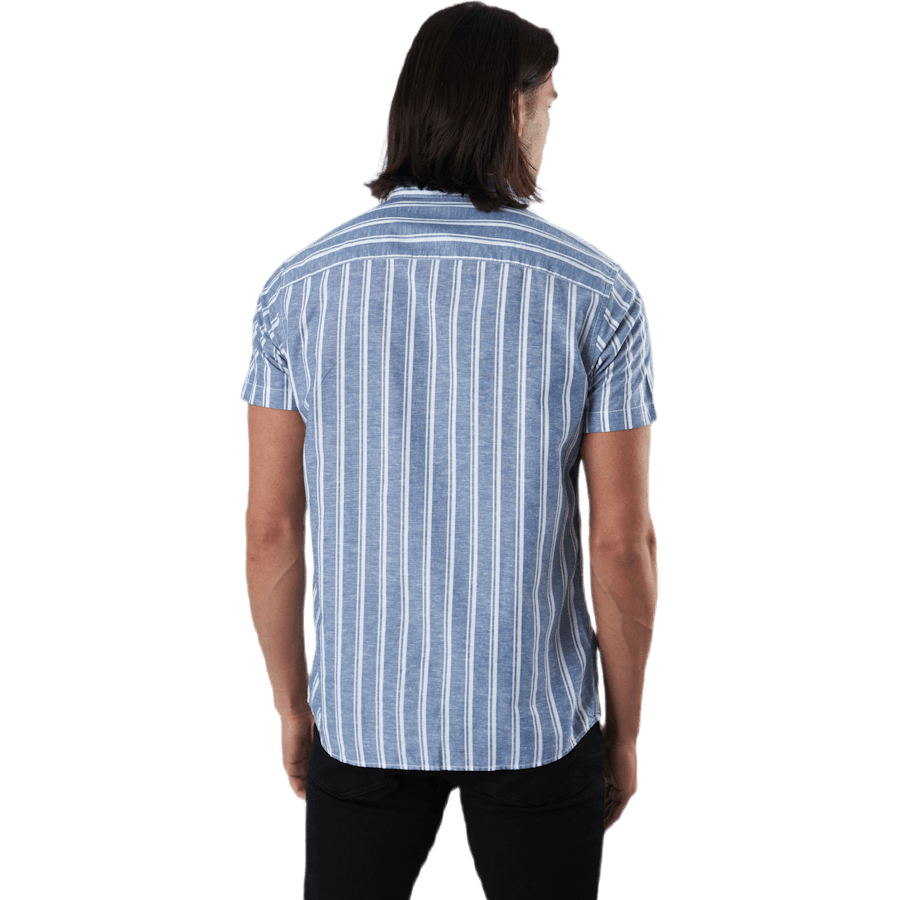 Summer Stripe Shirt S/s Blå