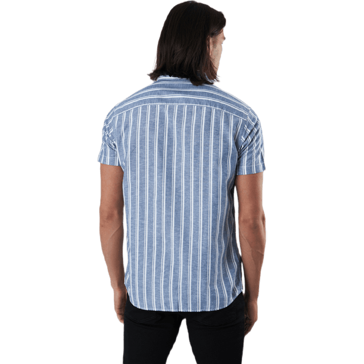 Summer Stripe Shirt S/s Blå