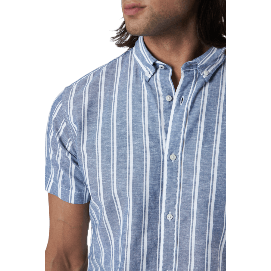 Summer Stripe Shirt S/s Blå