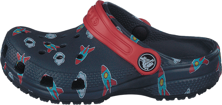 Classic Printed Clog Kids Navy