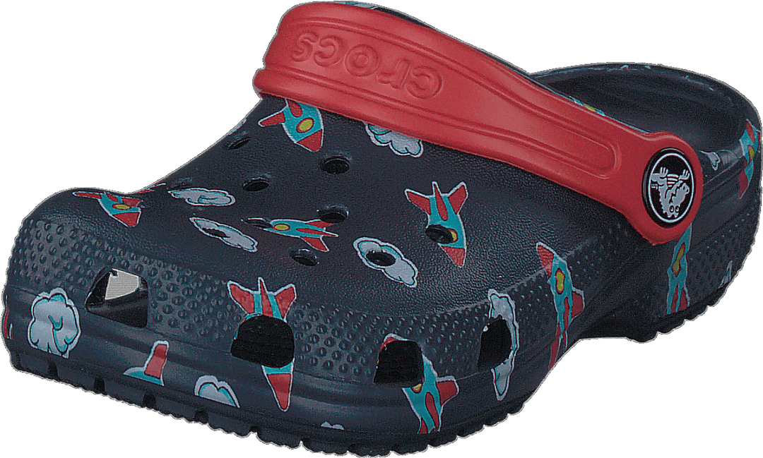 Classic Printed Clog Kids Navy