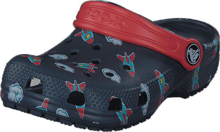 Classic Printed Clog Kids Navy