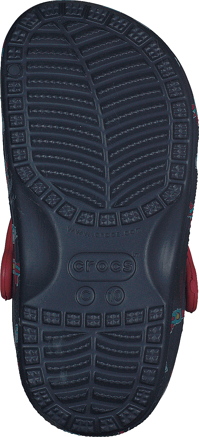 Classic Printed Clog Kids Navy