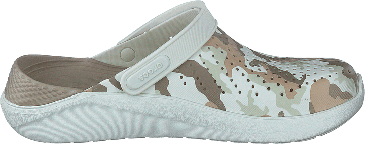 Literide Printed Camo Clog Almost White