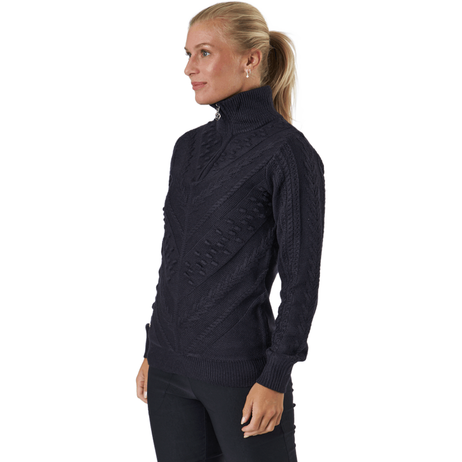 Amedine Ls Pullover Lined Blue