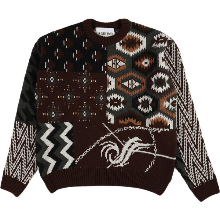 Bulky Vintage Knit Multi Colour
