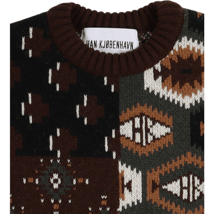 Bulky Vintage Knit Multi Colour