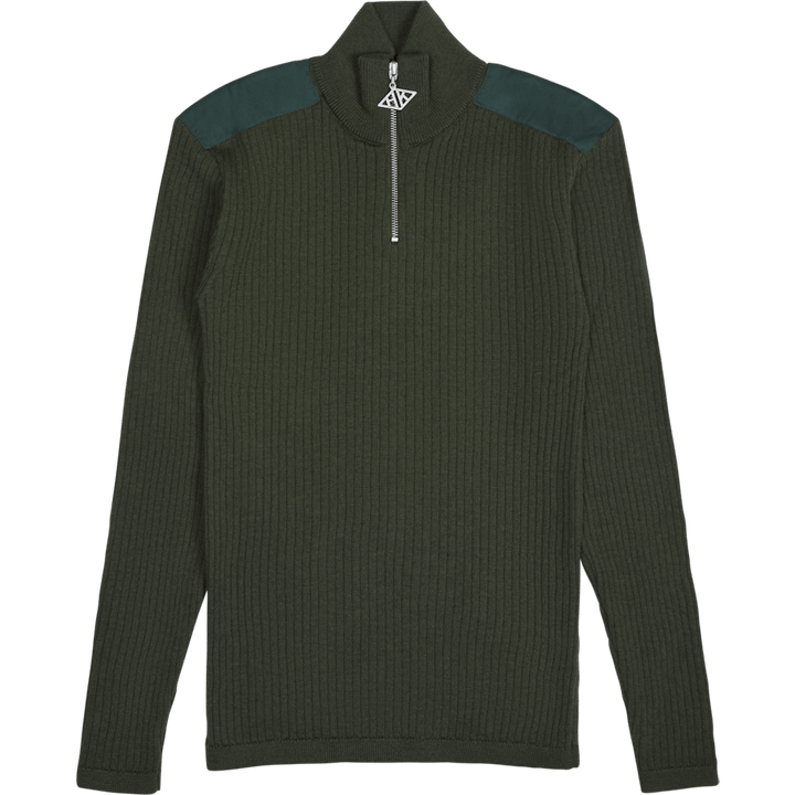 Zip Turtleneck Army Green