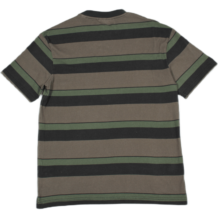 Boxy Tee Short Sleeve Dark Tonal Stripes