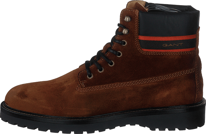 Roden Mid Lace Boot Cognac/black