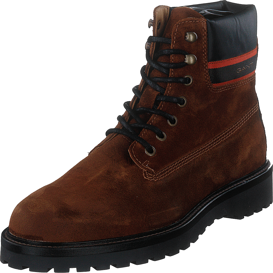 Roden Mid Lace Boot Cognac/black