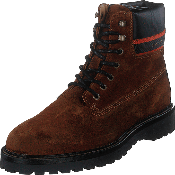 Roden Mid Lace Boot Cognac/black