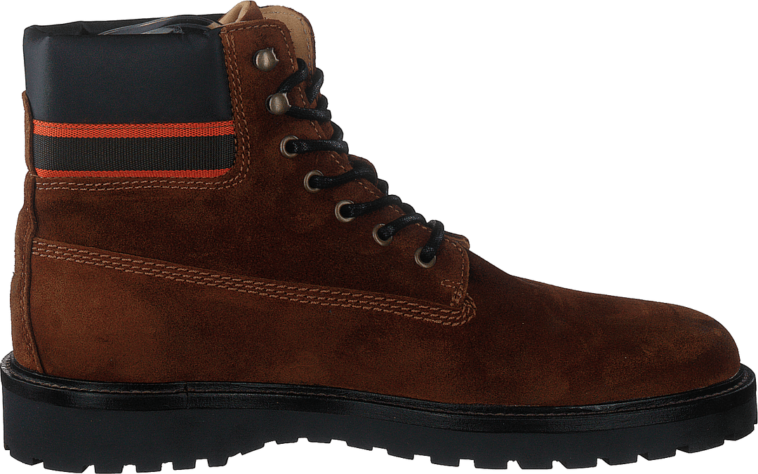 Roden Mid Lace Boot Cognac/black