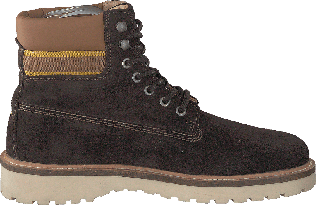 Roden Mid Lace Boot Dk Brown+toffee