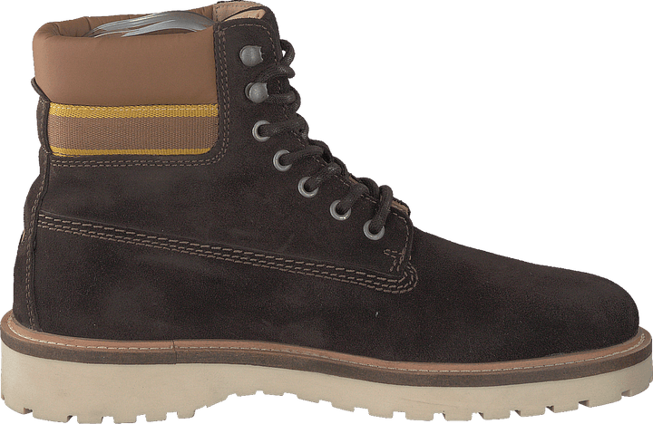 Roden Mid Lace Boot Dk Brown+toffee
