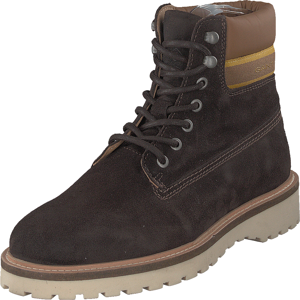 Roden Mid Lace Boot Dk Brown+toffee