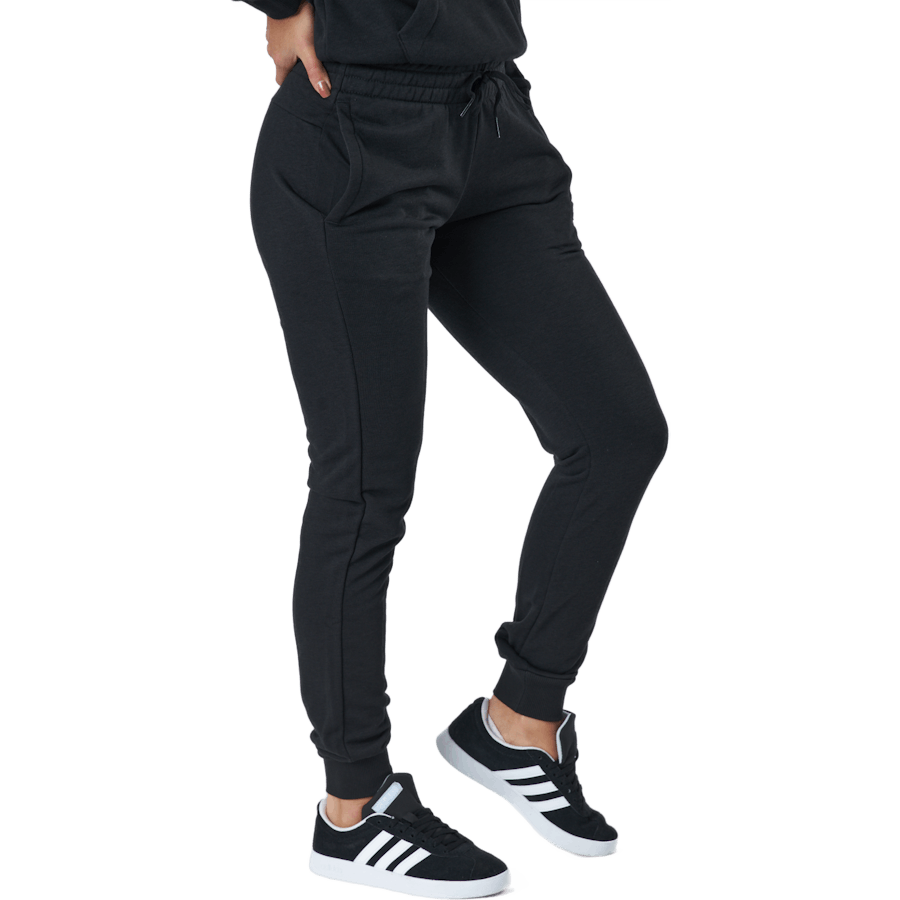 Essentials Slim Tapered Cuffed Pant Black / White