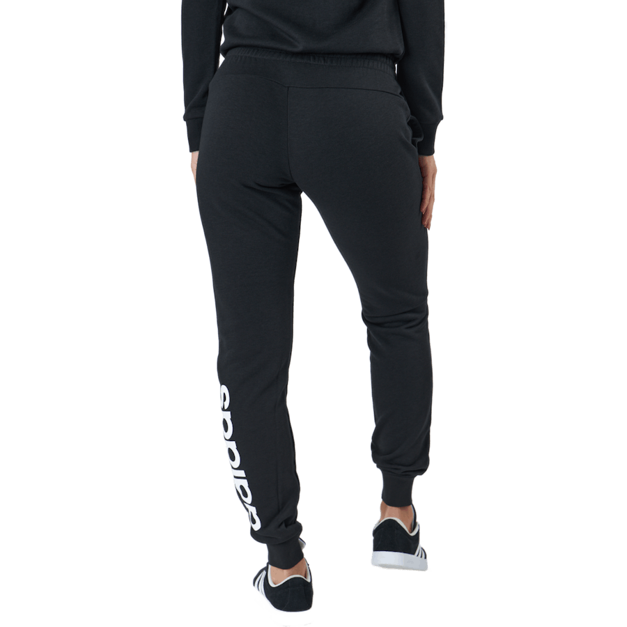 Essentials Slim Tapered Cuffed Pant Black / White