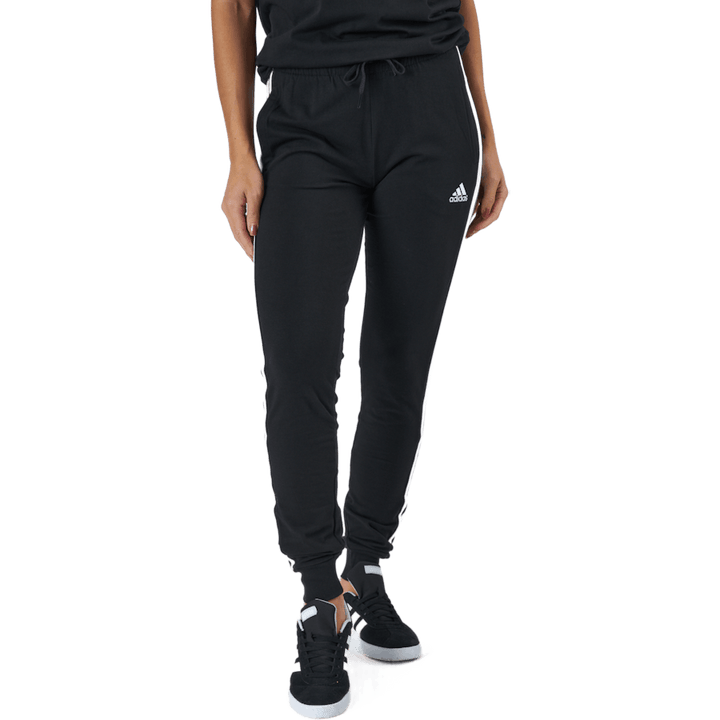 Essentials Single Jersey Joggers se 3 pruhy Black