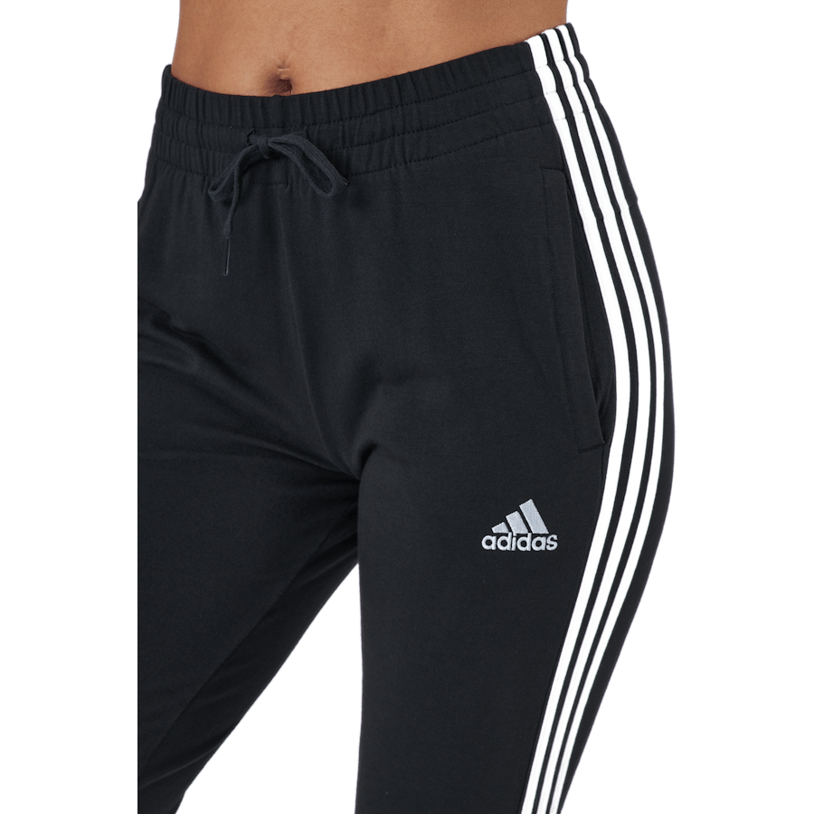 Essentials Single Jersey Joggers se 3 pruhy Black