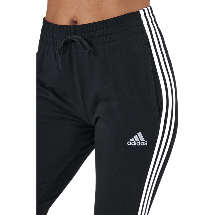 Essentials Single Jersey Joggers se 3 pruhy Black