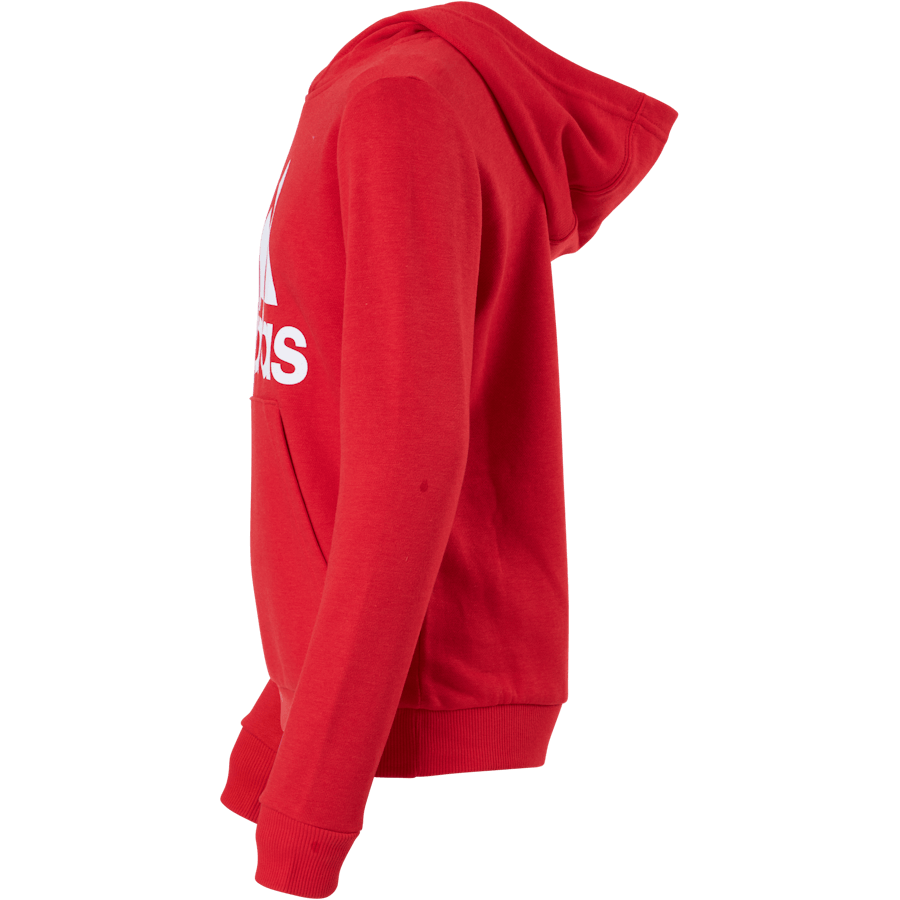 Casaco com capuz Adidas Essentials Big Logo para rapaz, vermelho vivo / branco