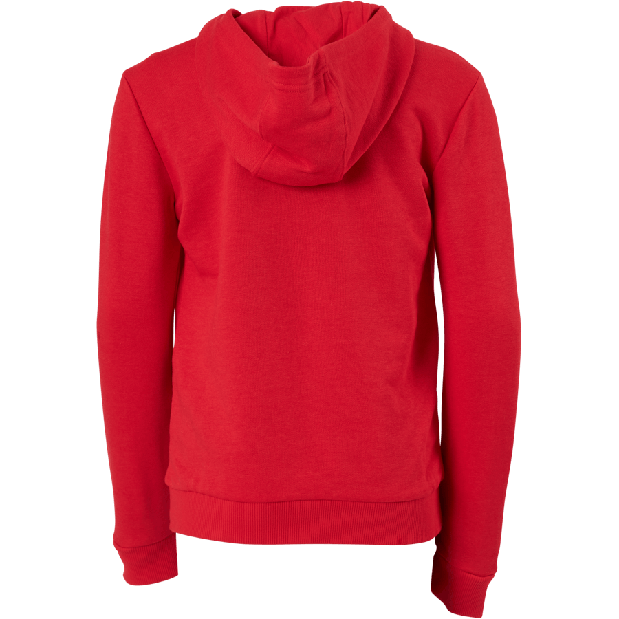 Casaco com capuz Adidas Essentials Big Logo para rapaz, vermelho vivo / branco