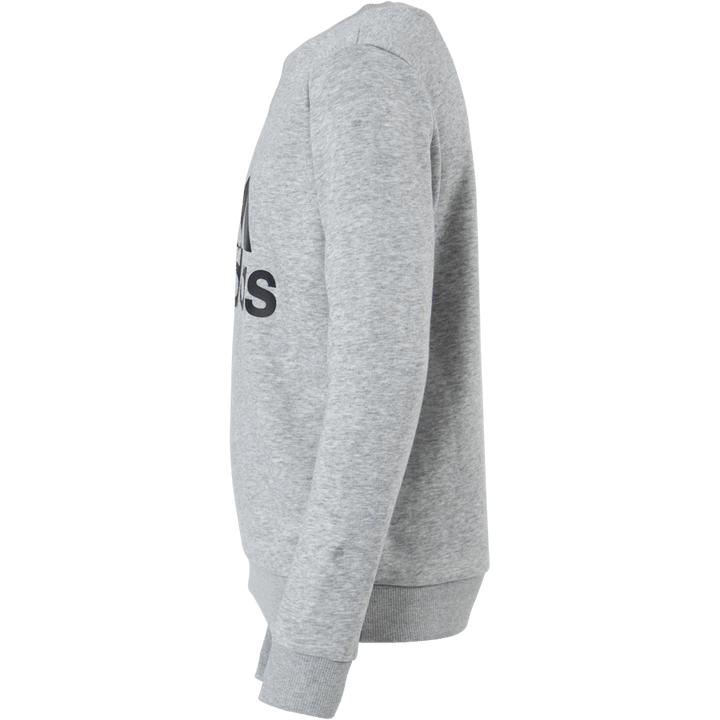 Sweat-shirt Adidas Essentials Big Logo pour garçon, gris moyen chiné / noir
