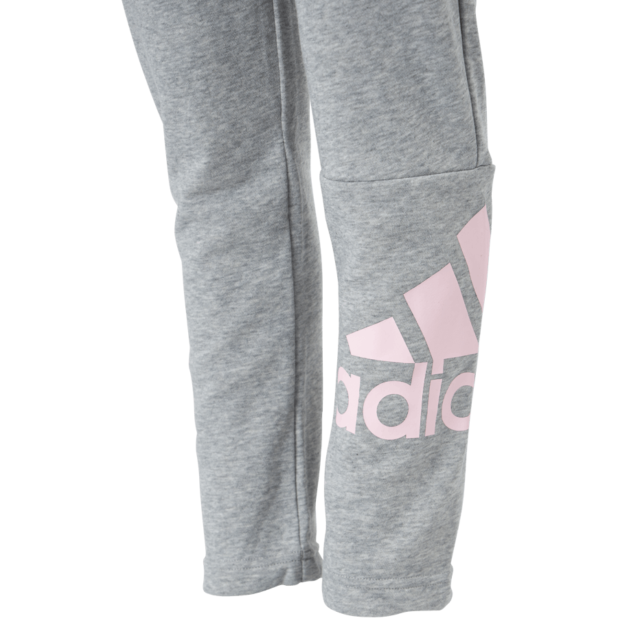 Adidas Girls Essentials Big Logo Pant Medium Grey Heather / Clear Pink