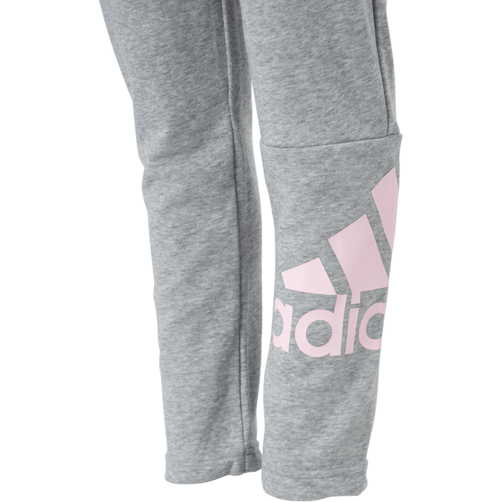 Adidas Girls Essentials Big Logo Pant Medium Grey Heather / Clear Pink