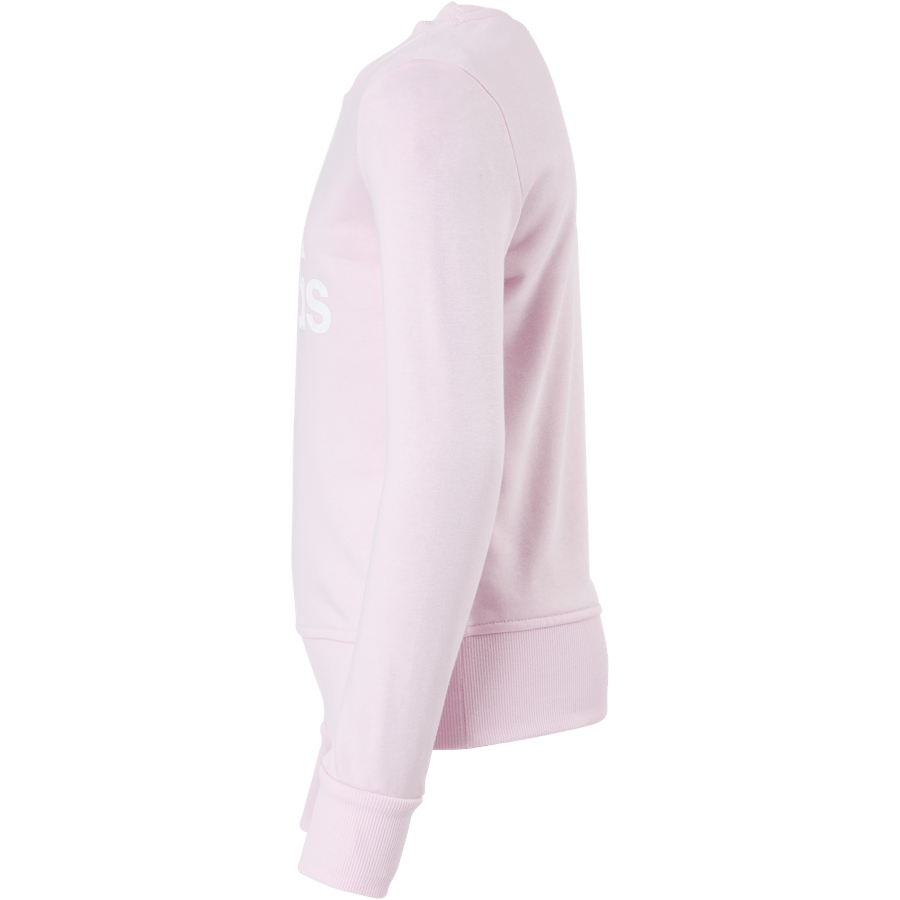Adidas Girls Essentials Felpa Big Logo Rosa chiaro / Bianco