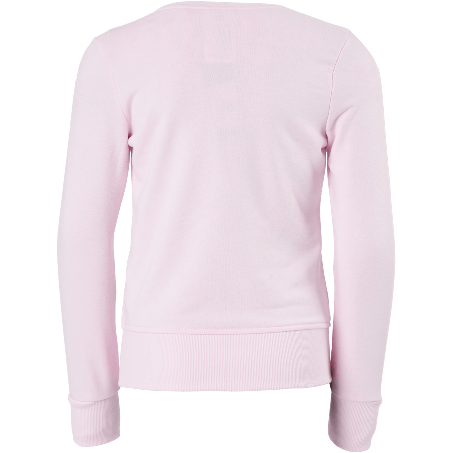 Adidas Girls Essentials Felpa Big Logo Rosa chiaro / Bianco