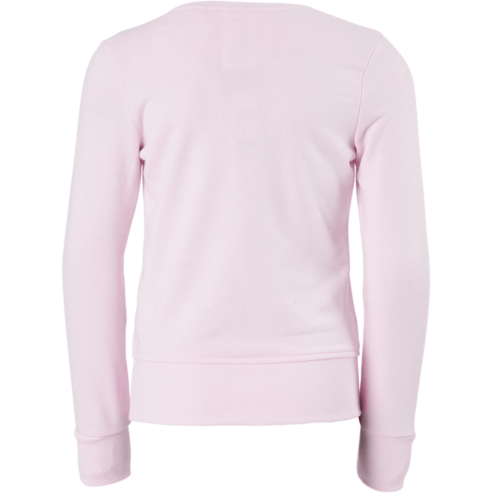 Adidas Girls Essentials Felpa Big Logo Rosa chiaro / Bianco