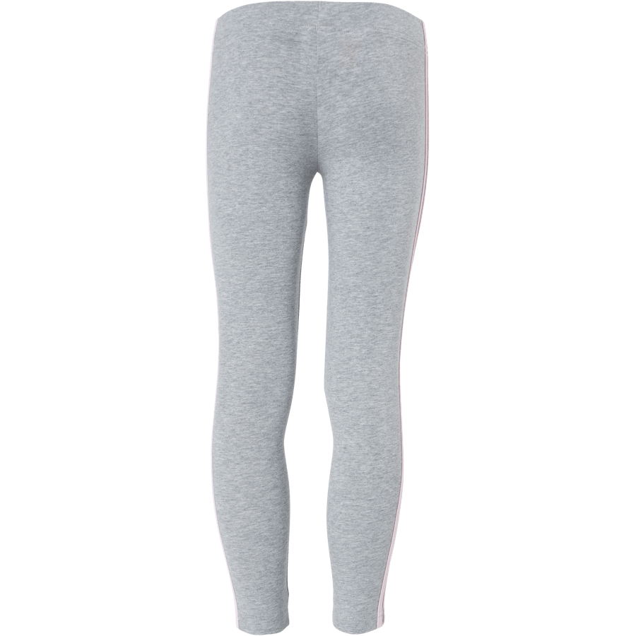 Legging Adidas Essentials 3 Stripes pour fille, gris moyen chiné / rose clair