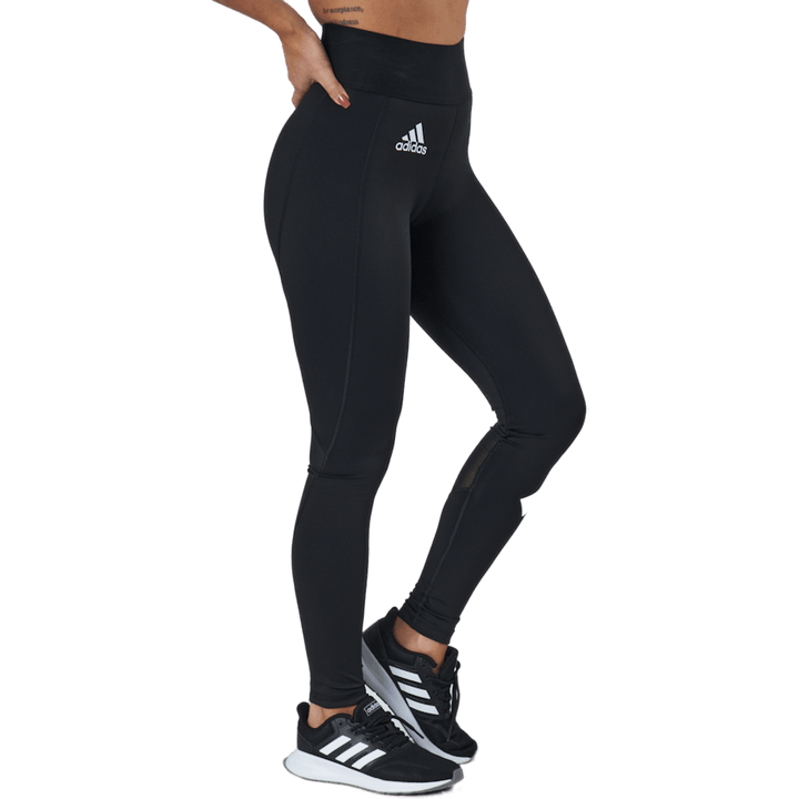 Techfit Long 3Bar Logo Tight Black / White