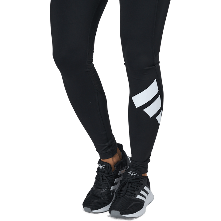 Techfit Long 3Bar Logo Tight Black / White