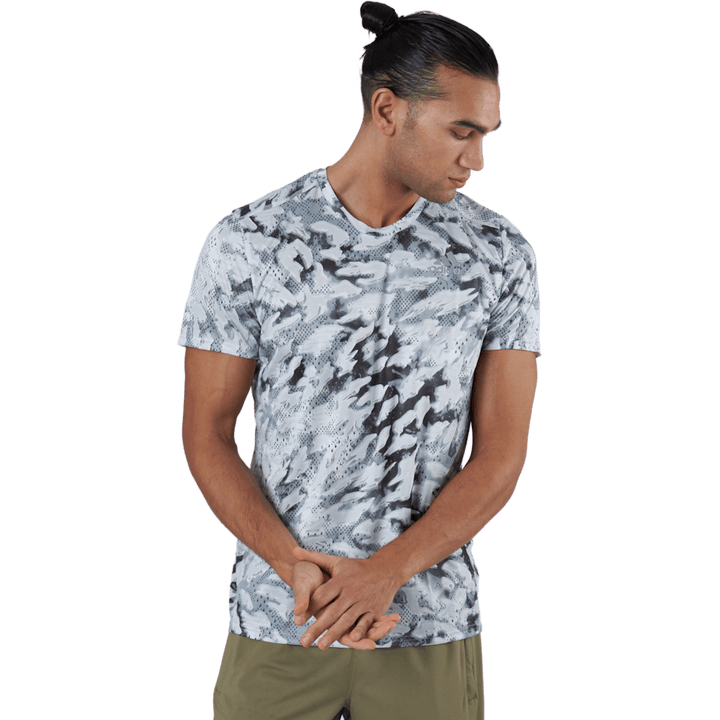 Adidas Fast Graphic Tee Primeblue Men Grey One / White