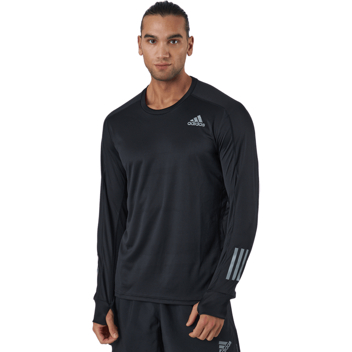 T-shirt à manches longues Adidas Own The Run M Noir / Noir