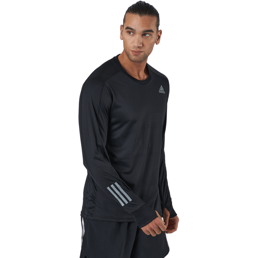 T-shirt à manches longues Adidas Own The Run M Noir / Noir