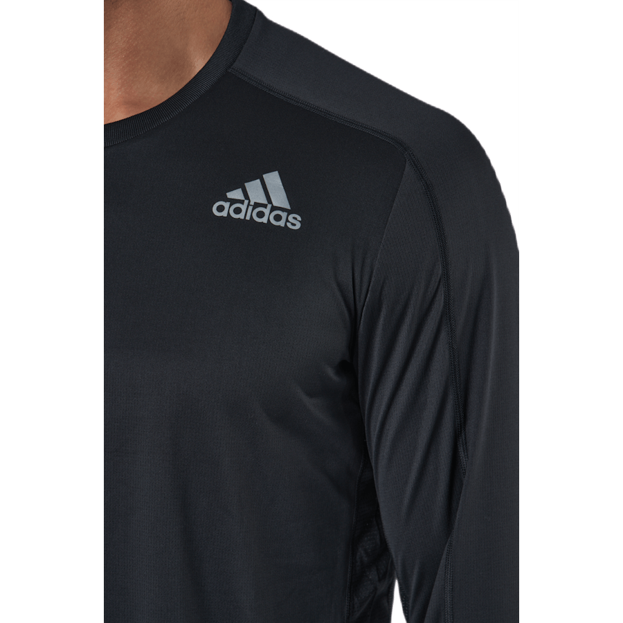 T-shirt à manches longues Adidas Own The Run M Noir / Noir