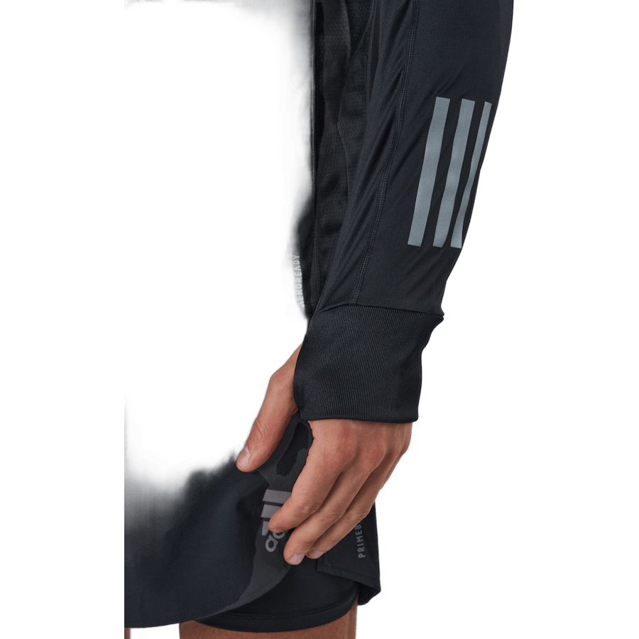 T-shirt à manches longues Adidas Own The Run M Noir / Noir